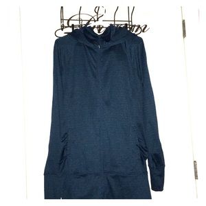 Mondetta jacquard hooded knit jacket teal xxL